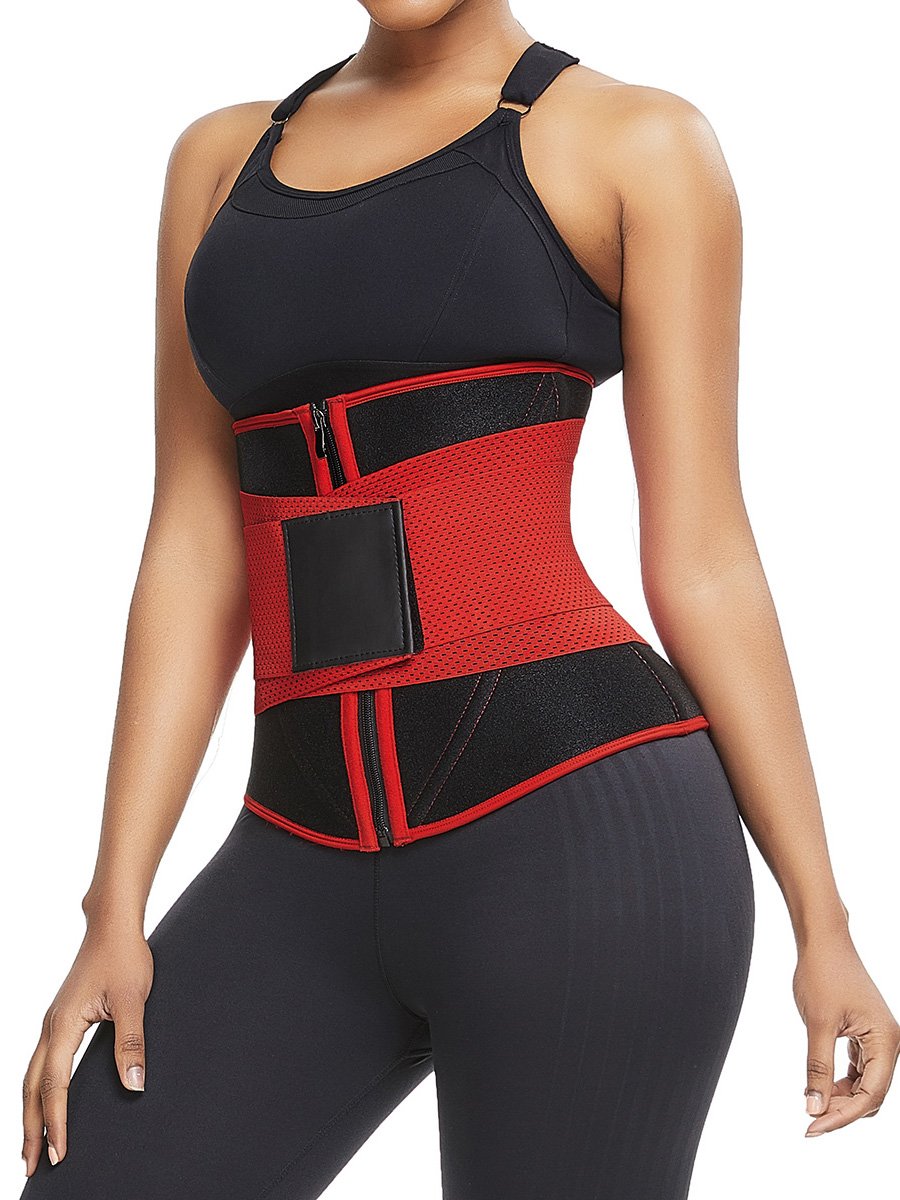 Ultra Light Red 10 Steel Bones Neoprene Waist Trainer Fat Burning