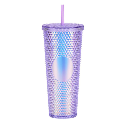 Double Wall 710ml 24oz Noctilucence Plastic Diamond Tumbler Bling