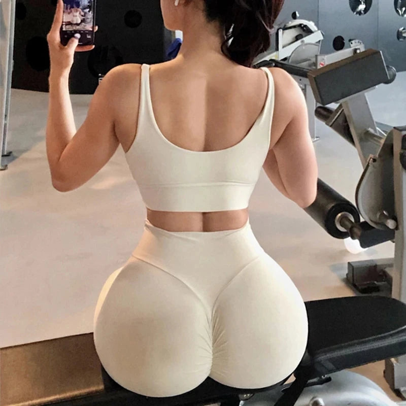 Women Sport Fitness Leggings High Waist Elastic Sexy Solid Yoga Pants