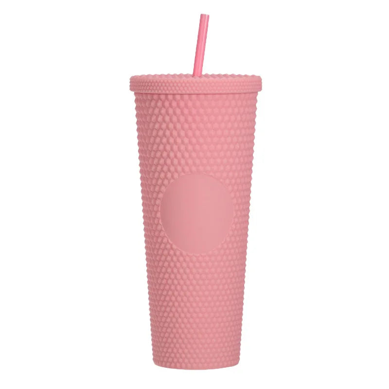 Double Wall 710ml 24oz Noctilucence Plastic Diamond Tumbler Bling